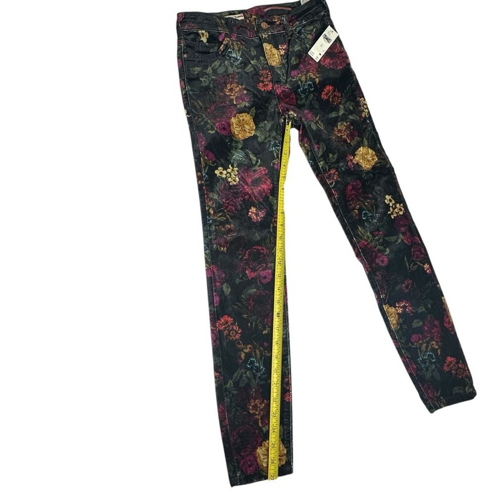 NWT Anthropologie Pilcro Velvet Floral Stretch Jeans 25 - Picture 13 of 16